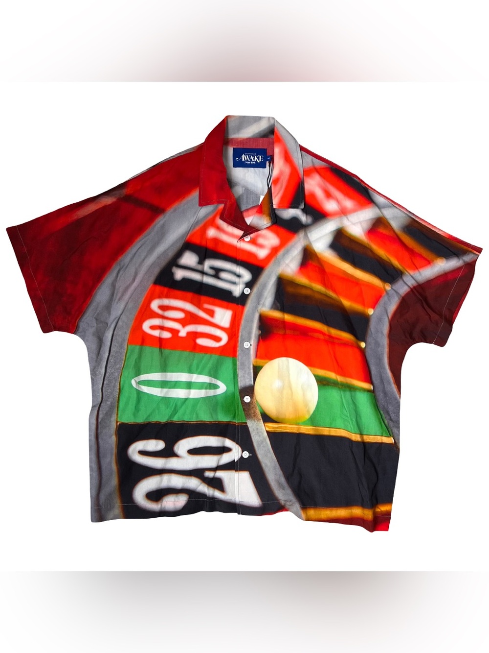 NWT Awake NY Roulette Multicolor Camp Shirt